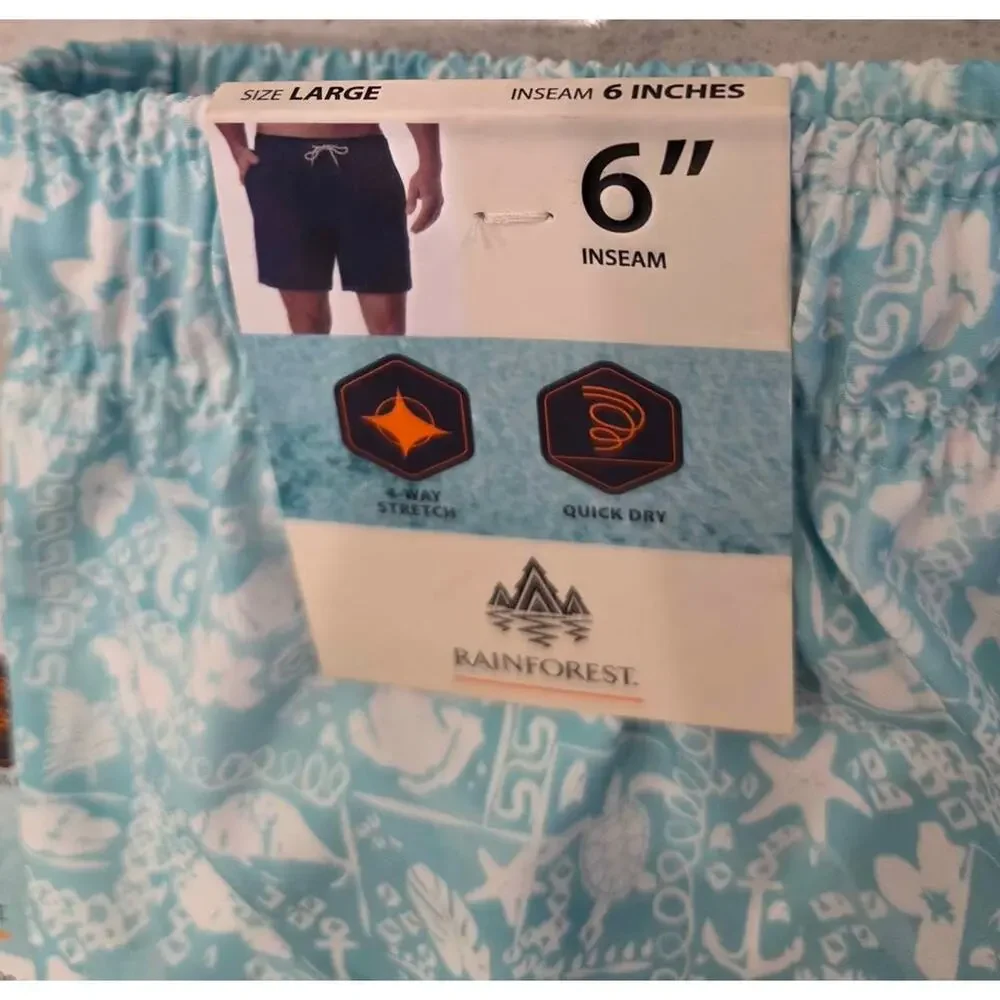 NWT Rainforest Swim Trunks - Size L